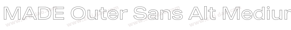MADE Outer Sans Alt Medium PERSONAL USE字体转换